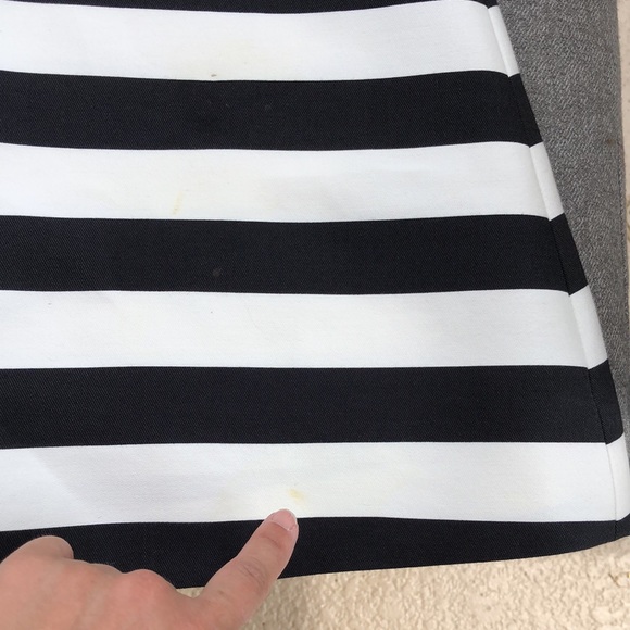 NWOT! - KATE SPADE ‘Marilella’ Cotton & Silk Blend Stripe Dress w/Gold Zipper - Picture 8 of 10